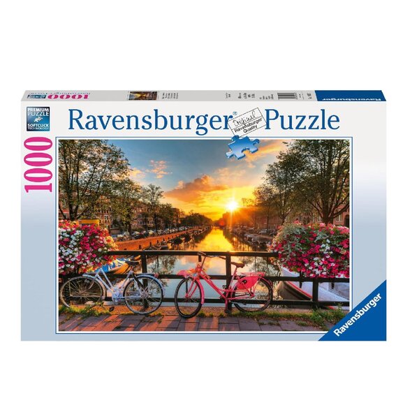 New sealed Ravensburger 1000pcs Adult Puzzle-Bicycles in Amsterdam - Picture 1 of 15